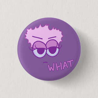Badge Rond 2,50 Cm Plat quel bouton (violette et lavande sur l'iris)