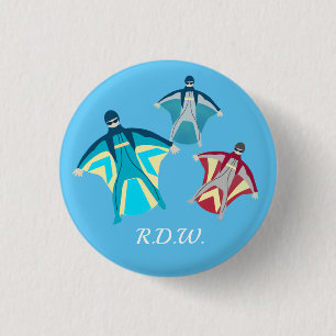 Badge Rond 2,50 Cm Plongée en wingsuit