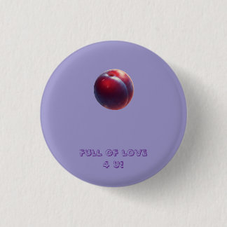 Badge Rond 2,50 Cm Plum Valentines