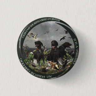 Badge Rond 2,50 Cm Pointeurs allemands à poils courts