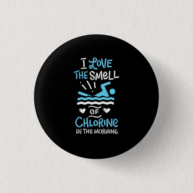 Badge Rond 2,50 Cm Poison de Swimming Swim Sport (Devant)