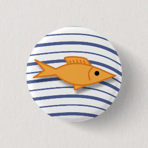 Badge Rond 2,50 Cm Poisson d'or