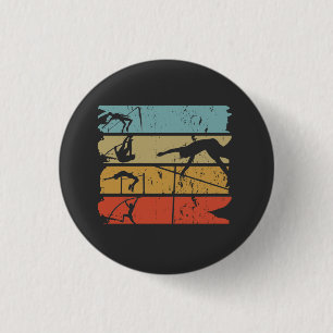 Badge Rond 2,50 Cm Pôle voûté Rétro