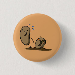 Badge Rond 2,50 Cm Pomme de terre fâchée