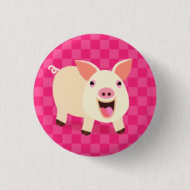 Badge Rond 2,50 Cm Porc mignon (Devant)