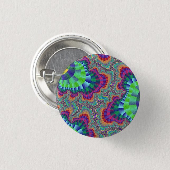 Badge Rond 2,50 Cm Porte verte (Devant & derrière)