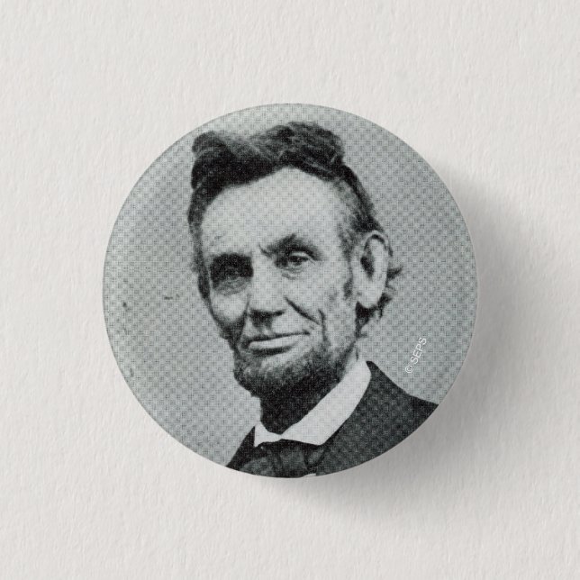 Badge Rond 2,50 Cm Portrait d'Abe Lincoln 1 (Devant)