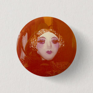 Badge Rond 2,50 Cm Portrait d'or