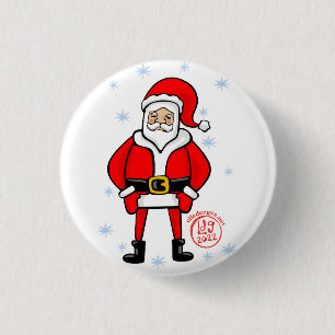 Badge Rond 2,50 Cm Poster Père Noël