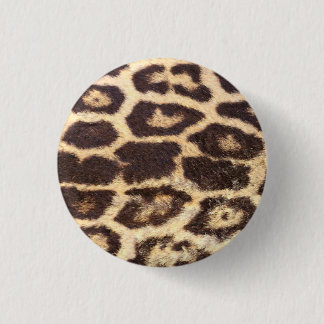 Badge Rond 2,50 Cm Pots de fourrure de léopard