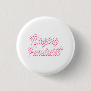 Badge Rond 2,50 Cm Poupée féministe en colère
