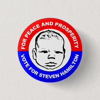Badge Rond 2,50 Cm Pour la paix et la prospérité
