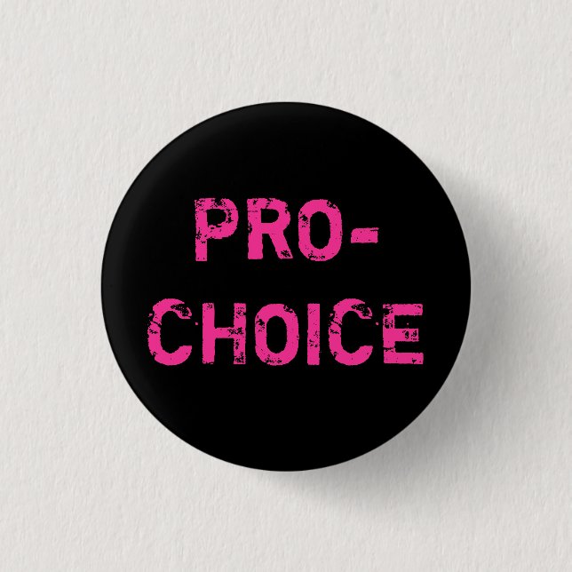 Badge Rond 2,50 Cm Pour l'avortement et l'euthanasie (Devant)