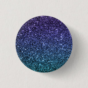 Badge Rond 2,50 Cm Pourpre et parties scintillantes de Faux d'Ombre