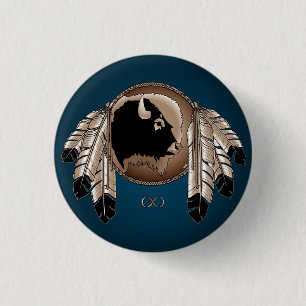 Badge Rond 2,50 Cm Premières nations Butts Metis Cadeaux et Art de la