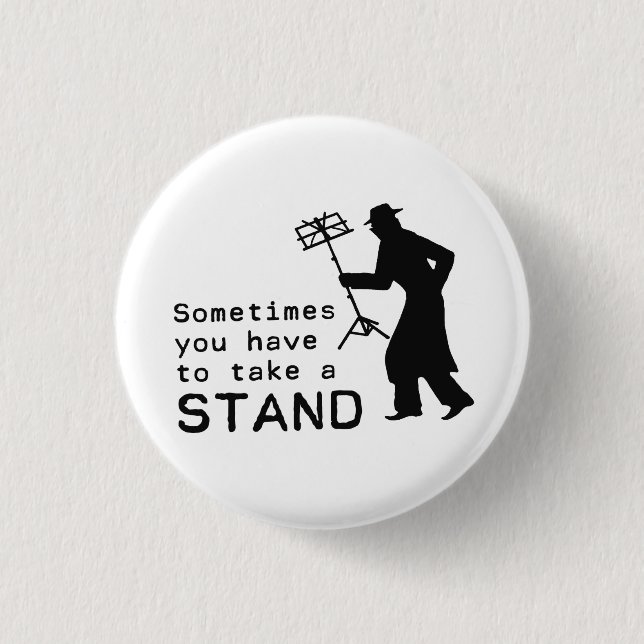 Badge Rond 2,50 Cm Prenez un support (Devant)