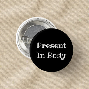 Badge Rond 2,50 Cm Présent dans le corps Bouton épinglette de bureau