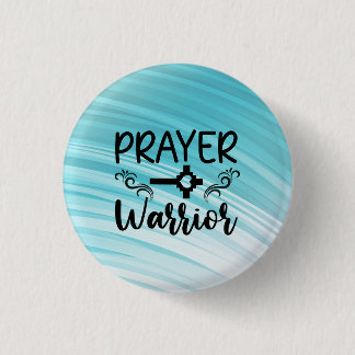 Badge Rond 2,50 Cm Prière Guerrier Coeur Clé vert Dégradé Arrière - p