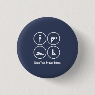 Badge Rond 2,50 Cm Prière musulmane