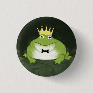 Badge Rond 2,50 Cm Prince Grenouille