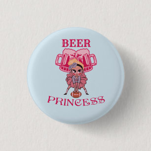 Badge Rond 2,50 Cm Princesse de bière