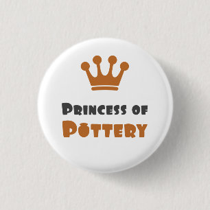 Badge Rond 2,50 Cm Princesse de Poterie