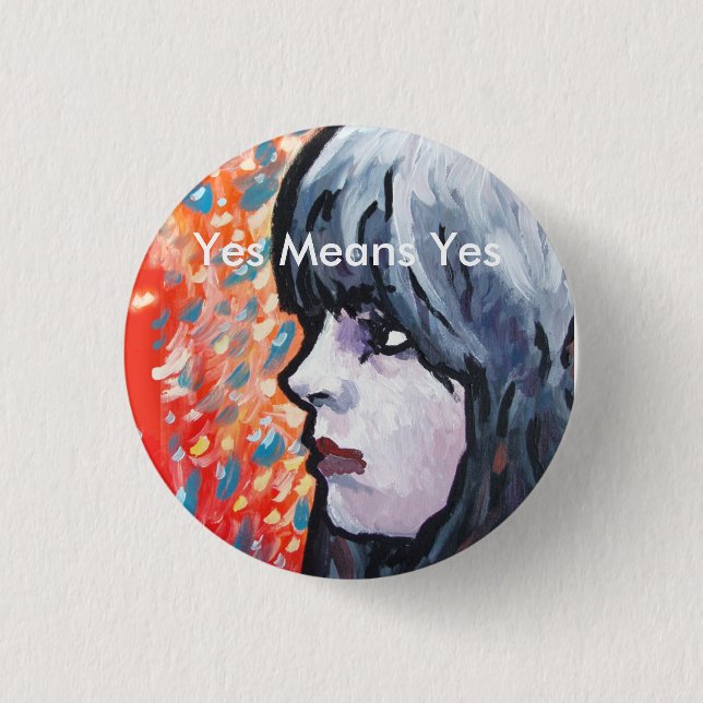 Badge Rond 2,50 Cm Princesse foncée Button (Devant)