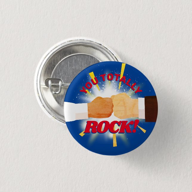Badge Rond 2,50 Cm Prix de reconnaissance de l'employé pour la premiè (Devant & derrière)