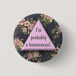 Badge Rond 2,50 Cm Probs un homo