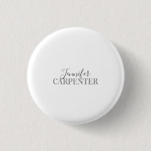 Badge Rond 2,50 Cm Professionnel élégant moderne minimaliste simple