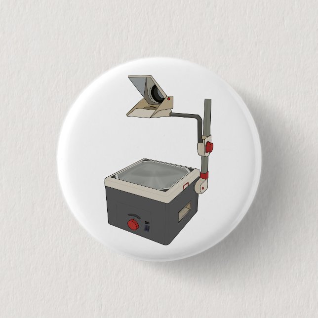 Badge Rond 2,50 Cm Projecteur HAP 80s 90s Overhead (Devant)
