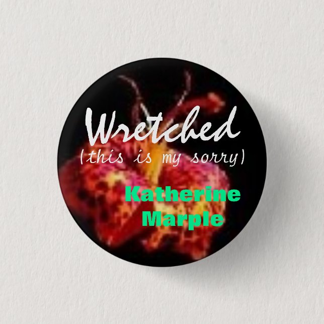 Badge Rond 2,50 Cm Promouvez Katherine Marple (Devant)