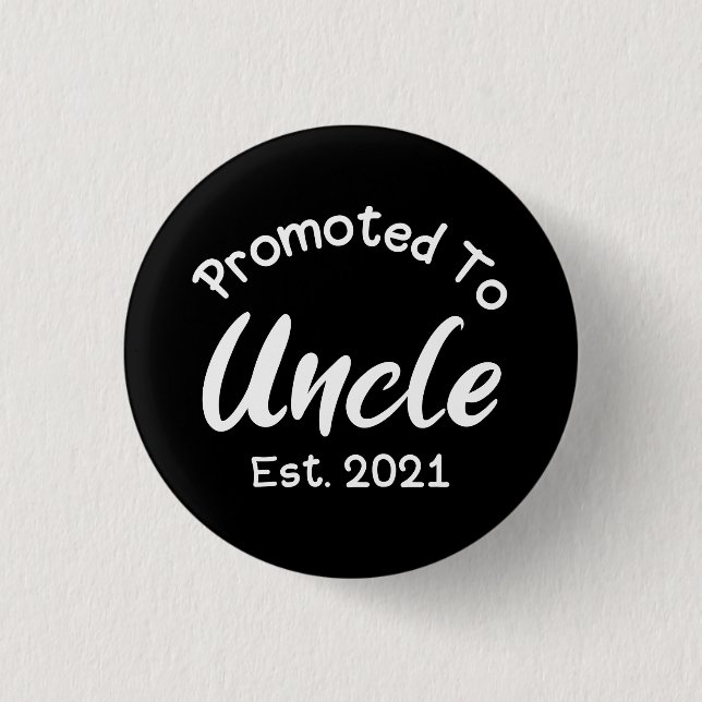 Badge Rond 2,50 Cm Promu À Oncle Est 2021 (Devant)