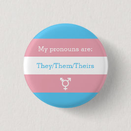 Badge Rond 2,50 Cm Prononononononononosés sur le genre transgenre |