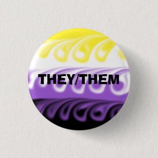 Badge Rond 2,50 Cm Pronoun personnalisable