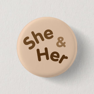 Badge Rond 2,50 Cm Pronoun Pin
