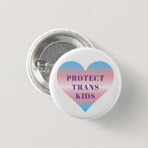 BADGE ROND 2,50 CM PROTECT TRANS KIDS BUTTON