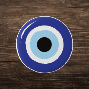Badge Rond 2,50 Cm Protection des yeux bleus
