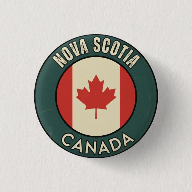 Badge Rond 2,50 Cm Province of Nova Scotia Canada (Devant)