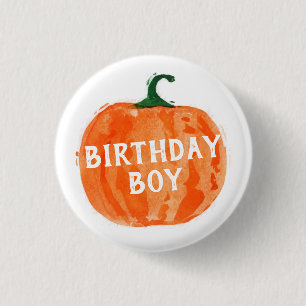 Badge Rond 2,50 Cm Pumpkin Birthday Button