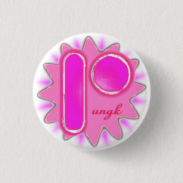 Badge Rond 2,50 Cm pungk-icône-goupille-herm-éclat (Devant)