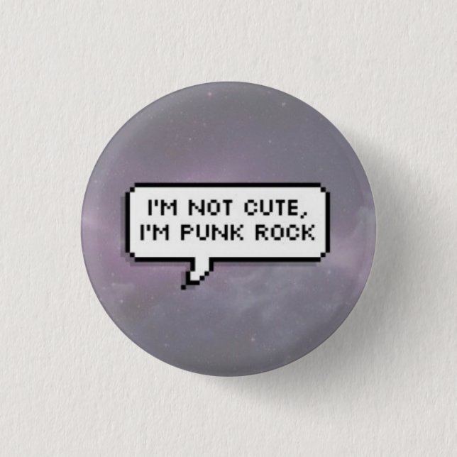 Badge Rond 2,50 Cm Punk rock (Devant)