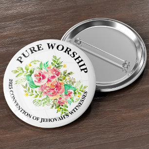 Badge Rond 2,50 Cm Pure Culte 2025 Convention JW Pin Cadeaux