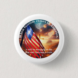 Badge Rond 2,50 Cm Quand le fascisme arrive aux Etats-Unis___