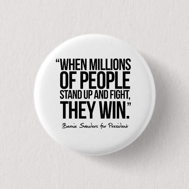 Badge Rond 2,50 Cm Quand les millions de personnes se lèvent - (Devant)