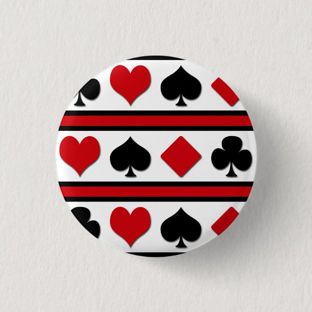 Badge Rond 2,50 Cm Quatre combinaisons de cartes (Devant)