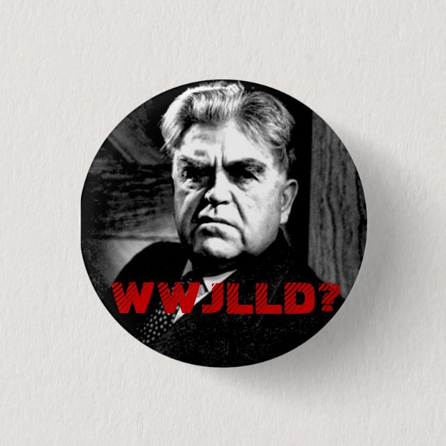 Badge Rond 2,50 Cm Que John L. Lewis Do ? Bouton (Devant)