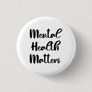 Badge Rond 2,50 Cm Questions de santé mentale