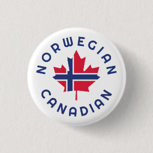 Badge Rond 2,50 Cm Racines norvégiennes canadiennes