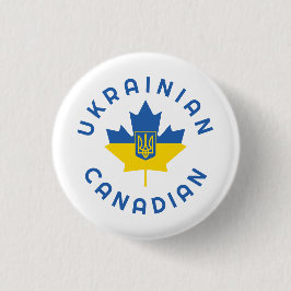 Badge Rond 2,50 Cm Racines ukrainiennes canadiennes